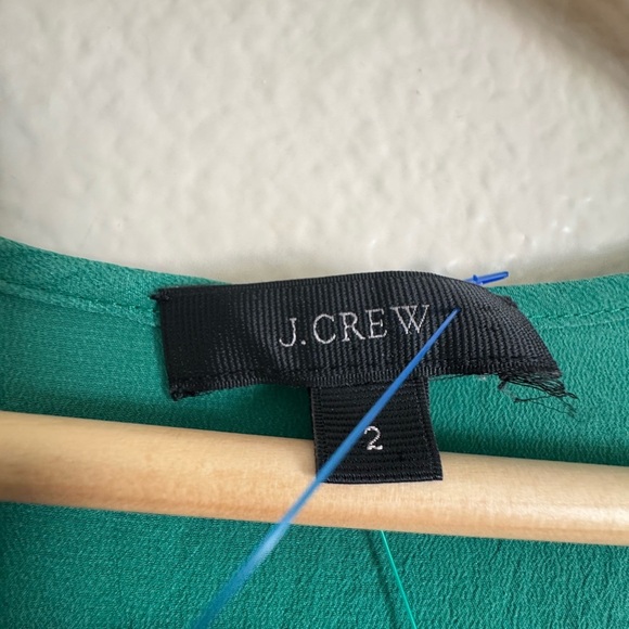 J Crew Smocked Waist Silk Dress size 2 - Picture 4 of 4